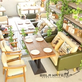 北欧 咖啡沙发桌椅 韩式 简约 咖啡厅餐桌椅 组合奶茶甜品店 桌椅