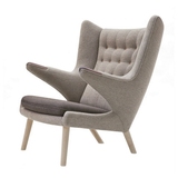 DINZ设计家定制休闲椅/北欧大师系列/布艺泰迪单人沙发椅