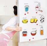 厨房冰箱玻璃餐厅创意自粘个性墙贴防水贴画背景墙面装饰贴纸零食