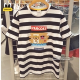 韩国正品PANCOAT大眼睛小黄鸭代购直邮 16夏季男女情侣款短袖T恤