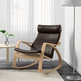 温馨宜家IKEA波昂摇椅扶手椅卧室休闲椅客厅沙发椅子靠背椅多色