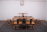 老榆木家具中式现代办公书法桌画案实木免漆简约电脑桌书桌写字台