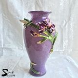 幸福鸢尾花瓶 小号 罗比罗丹 珐琅彩日本进口彩色玻璃 专柜正品