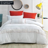 外贸出口定制床品欧式六件套白色床单轻奢系列美式被套 床上用品
