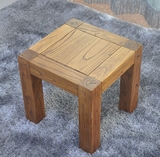包邮宜家实木仿古老榆木榻榻米茶几坐凳客厅茶凳沙发凳创意小凳子