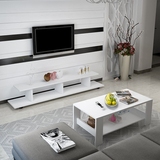 现代简约可移动电视柜茶几组合客厅卧室落地中式柜小户型简易地柜