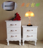 韩式田园床头柜实木白色现代储物柜简约卧室收纳柜斗柜整装柜子