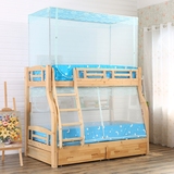 母子床蚊帐 上下铺高低床上下床双层子母床 定做蚊帐1.2米床儿童
