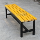 不锈钢浴室长凳更衣室长凳钢木长条凳商场休息凳子实木长凳换鞋凳