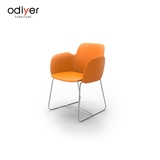 odiyer创意椅子北欧个性时尚玻璃钢单人座椅户外商场酒店休息区椅