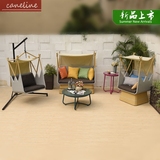 caneline 户外家具组合套装藤编桌椅吊椅沙发躺床室外创意茶几