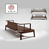 新中式实木罗汉床客厅沙发床榻禅意中式会所茶室家具组合沙发定制