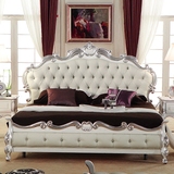 欧式床新古典实木雕花床法式1.8米婚床公主床家具现货多色可选