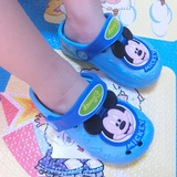 男女童凉拖鞋包跟迪士尼中小童防滑卡通软底米老鼠米奇夏天洞洞鞋
