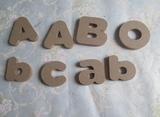 木质字母装饰墙贴英文字母玩具摆件创意26字母数量道具立体3D墙贴