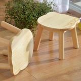 实木创意小板凳儿童幼儿园小凳子卡通时尚小矮凳宝宝坐凳 原木色