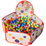 儿童可投篮球池折叠室内波波球海洋球婴儿童玩具球彩色球宝宝