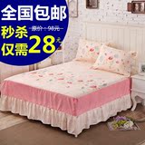 韩版花边床裙床罩单件床盖床套席梦思床笠床单1.5m1.8米床盖特价