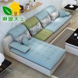 布艺沙发组合 小户型可拆洗 2.1/2.5/2.8/3/3.8米客厅转角布沙发