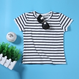 女童短袖T恤2016夏装新款儿童圆领打底衫条纹夏季韩版潮儿童上衣