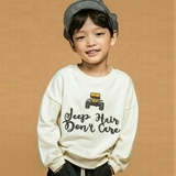 韩国童装男童女童2016秋新款字母卡通拖拉机卫衣T恤正品代购进口