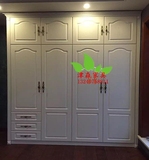 北京天津欧式田园衣柜定制定做鞋柜壁柜床隐形床楼梯柜实木书柜