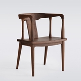 全实木餐椅胡桃木全实木椅子简约新款新中式环保无油漆品质保证
