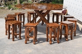檀梨坊 加厚柏木折叠桌简易餐桌吃饭桌折叠桌超大1.5米圆型折叠桌