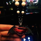 创意潮流男女车载汽车挂件后视镜车用挂饰车内饰品蝙蝠侠超人