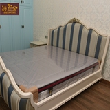 工厂直销新古典新款家具 欧式后现代金银箔1.8米实木双人床 定制