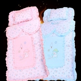 冬季纯棉婴儿睡袋秋冬款加厚儿童宝宝棉花防踢被可脱胆新生儿睡被