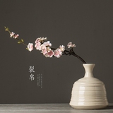 现代简约 中式冰裂纹花瓶工艺品摆件 日式插花陶瓷花器家居装饰品