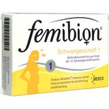 德国Femibion孕妇叶酸及维生素 1段 孕前-12周 30粒 现货/直邮