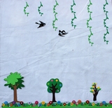 幼儿园教室走廊过道墙面装饰立体墙贴小学班级文化板报评比栏布置