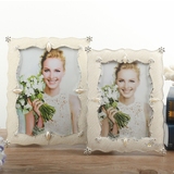 欧式创意相框摆台高档婚纱照金属相框 67寸8寸相框相架结婚礼物