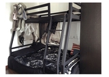 高低子母床简约双层床铁艺床欧式学生床上下铺铁床1.5米包邮