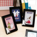 Moomin正版授权 姆明亚美相框 现代简约黑相架 可爱摆台家居摆件