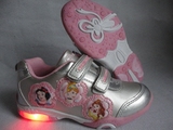迪斯尼女童鞋子 闪灯鞋公主鞋女童鞋 休闲运动鞋 中小童鞋新款