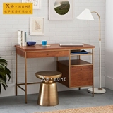 北欧简约实木电脑桌笔记本台式现代创意书桌书房写字台欧式办公桌