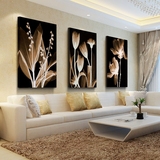 客厅装饰画沙发背景墙壁画三联画现代简约北欧式玄关挂画无框抽象