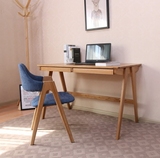 北欧宜家实木办公桌 橡木书桌电脑桌 简约写字桌 全实木书房桌