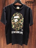 现货 BAPE ABC CAMO  专柜正品迷彩猿人头短袖T恤 2016SS