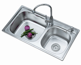 金志实业 加厚水槽厨房柜不锈钢水槽洗菜盆水池 OM-8245