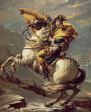 欧艺仿真油画精品世界名画《拿破仑穿越阿尔卑斯山》拿破仑无框画