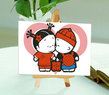 【小破孩10*15】填色DIY数字油画手绘卡通儿童画益智情侣结婚礼物