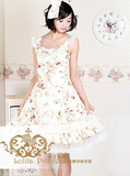 【L&P】洛丽塔公主洋装蔷薇替身天使 精致淑女纯棉蓬蓬吊带连衣裙
