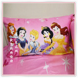 全棉迪士尼儿童床上用品可爱卡通单人枕套小孩枕头套公主米奇多款