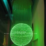 现代LED光纤七彩水晶吊灯客厅酒店酒吧KTV装饰吊灯复式楼梯顶吊灯