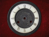 清代古董座钟上面的配件瓷盘罗马数字中间铜芯