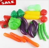 特价 仿真蔬菜玩具 塑料蔬菜 当洗澡玩具 过家家玩具蔬菜